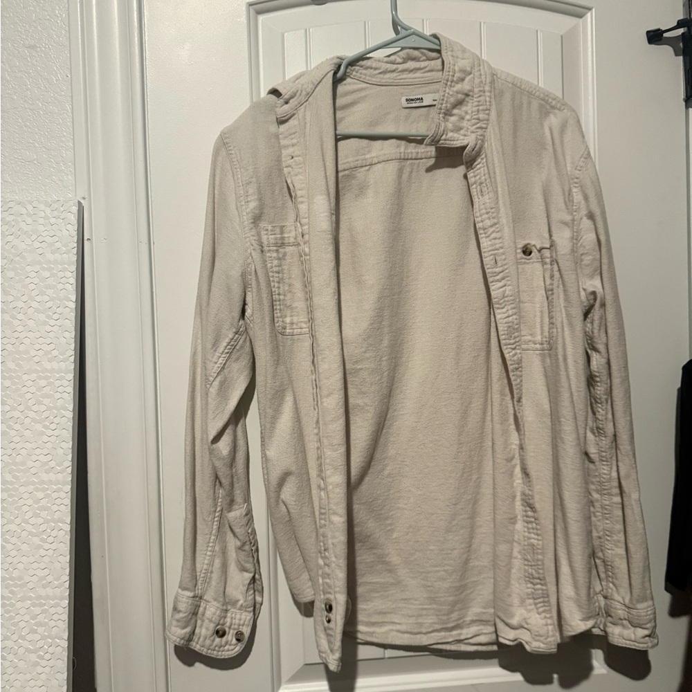 Cream Button-Up Shirt